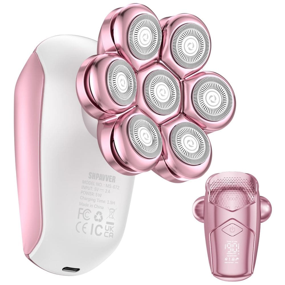 Barbeador elétrico SHPAVVER recarregável à prova d`água para mulheres