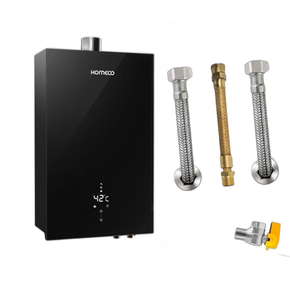 Kit Aquecedor Komeco KO21BKDECOR 21L GN + Acess. Ligação
