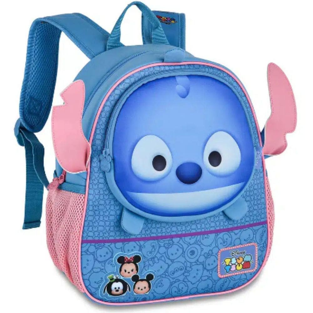 Mochila Stitch De Costas Oficial Tsum Tsum Disney 13 Azul