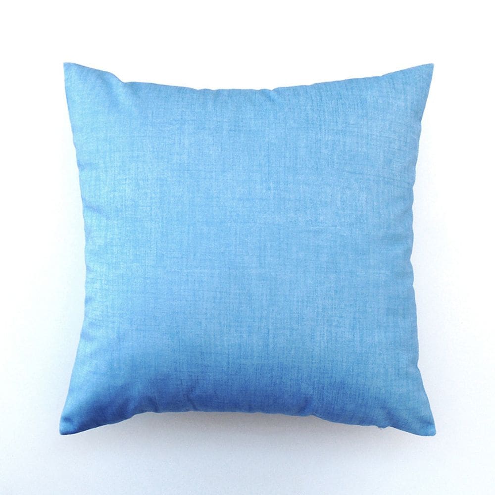 Capa de almofada VivaIN veludo liso azul claro