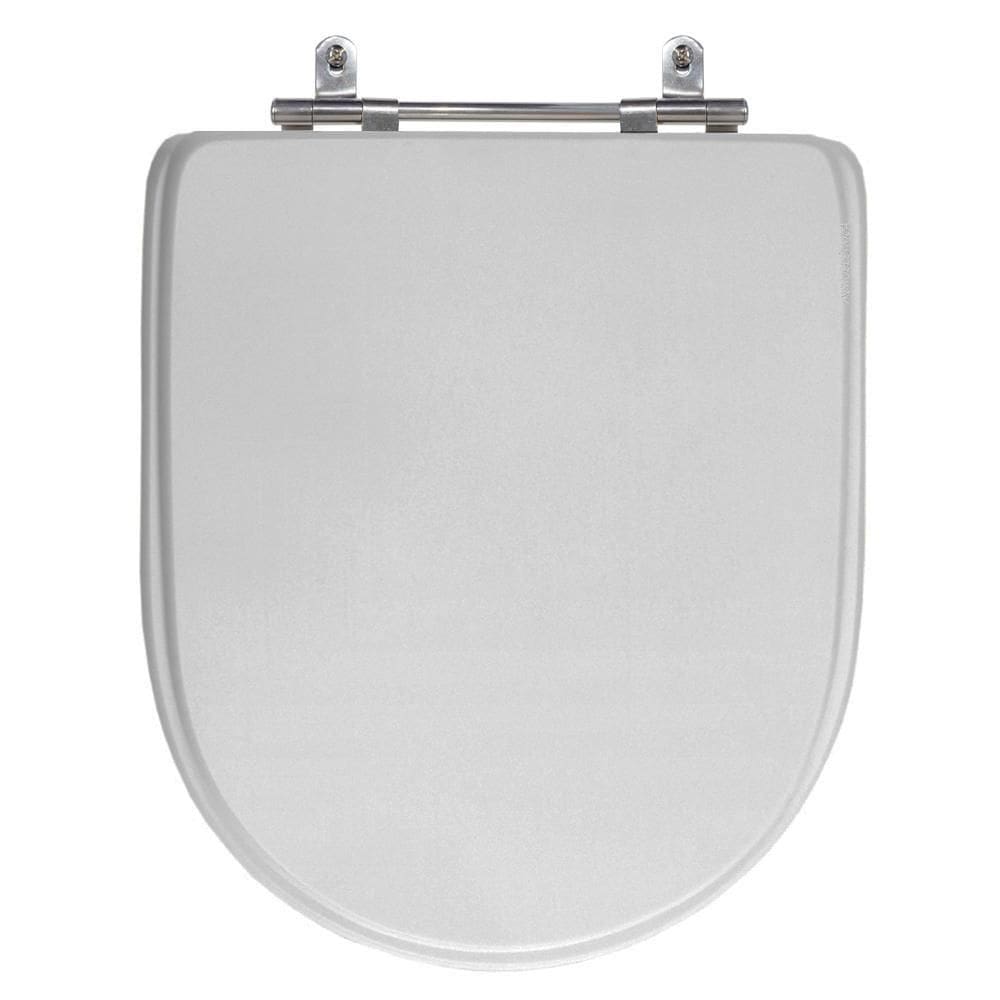 Assento Sanitário Laqueado Donna Cinza Claro Celite MDF