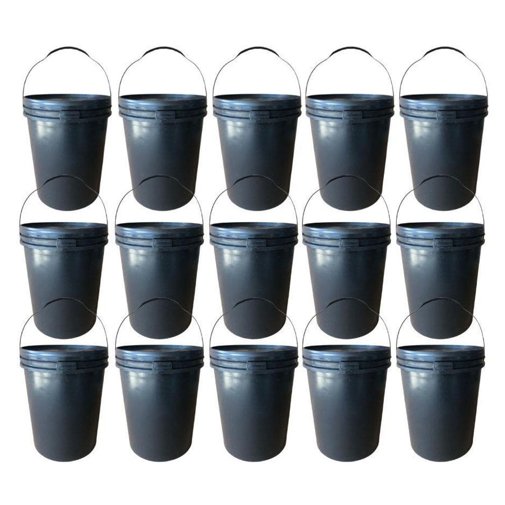 Balde 20L Para Com Tampabustiveis Tipo 2 - 15 Pçs