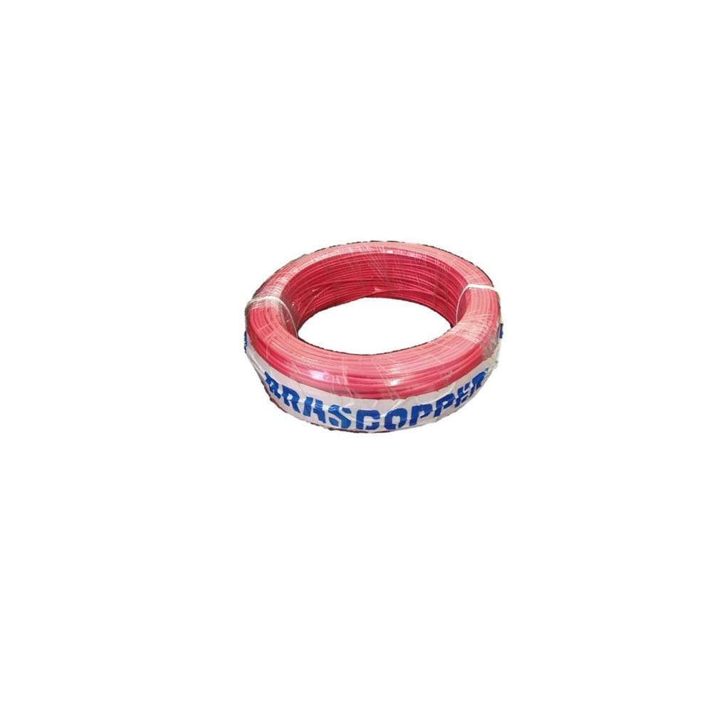 Fio Sólido 1,5 Mm2 750V Vermelho Rolo Com 100M Brascooper