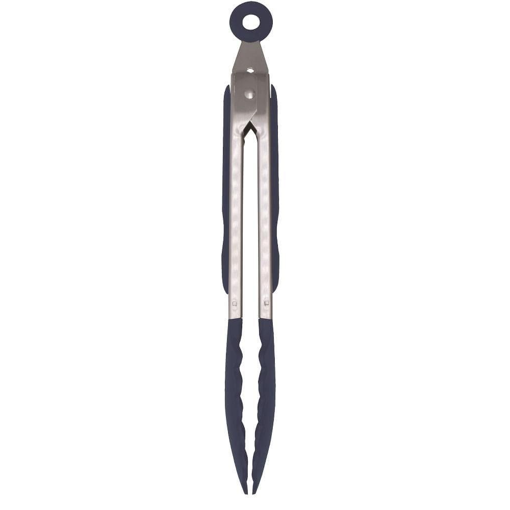 Pegador Ou Pinça Multiuso Com Ponta De Nylon Azul 27- Inox