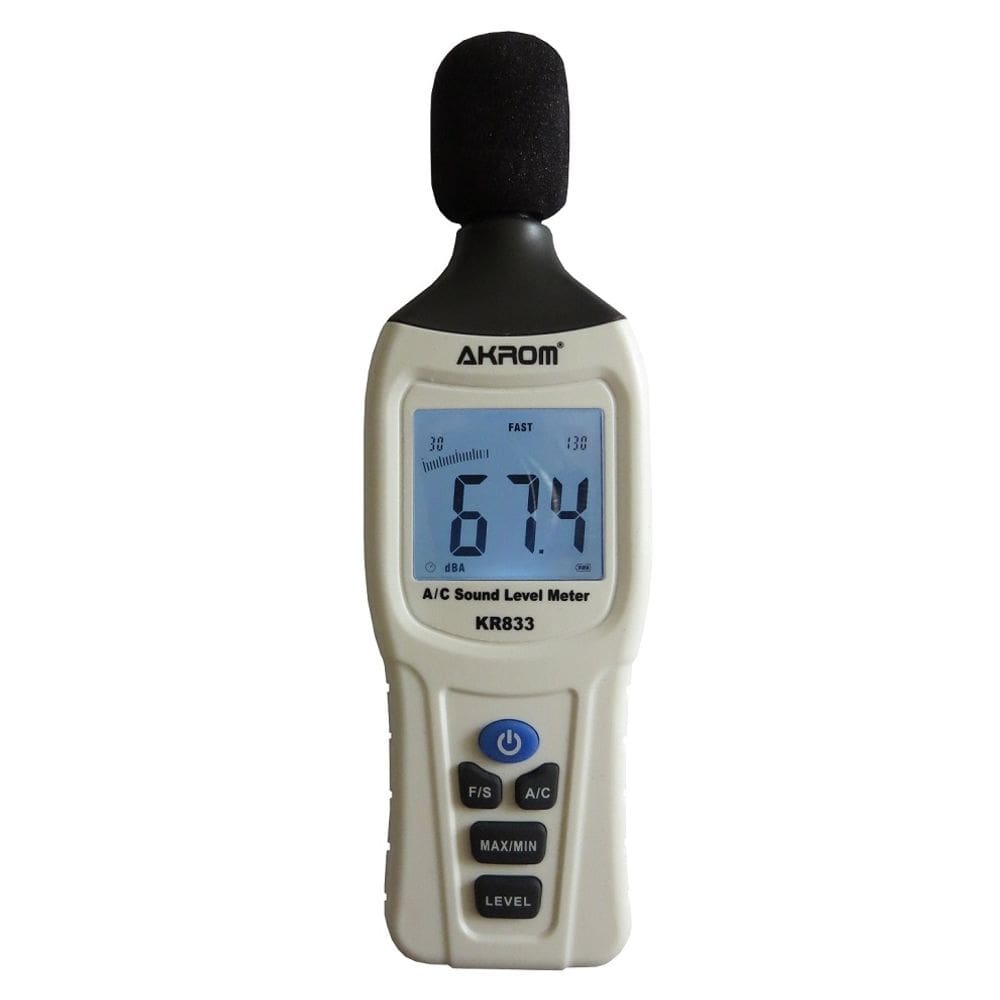Decibelímetro digital dBA/dBC - Akrom KR833