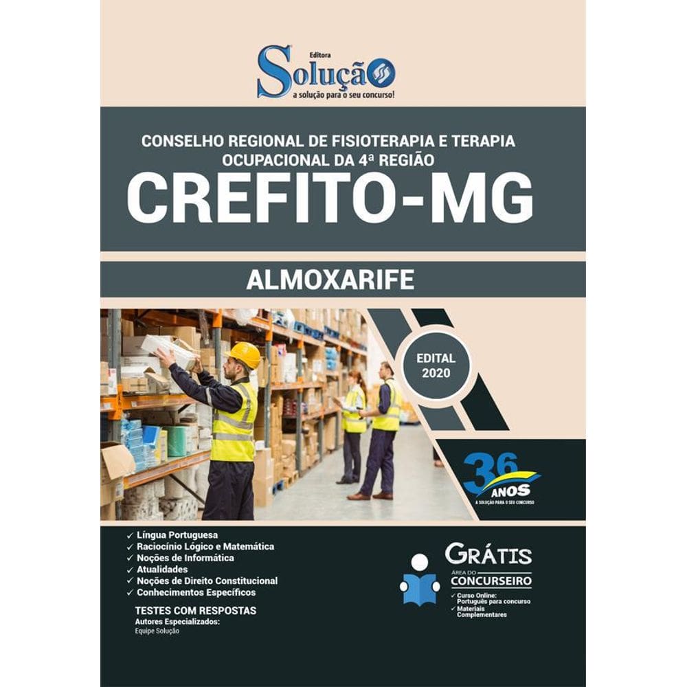 Apostila Concurso Crefito Mg 4ª Região - Almoxarife