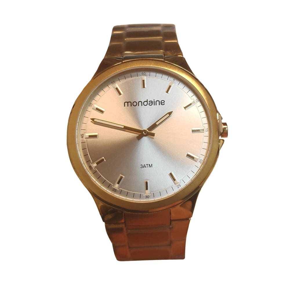 Relógio Analógico Mondaine 53714GPMVDA1 Branco Dourado