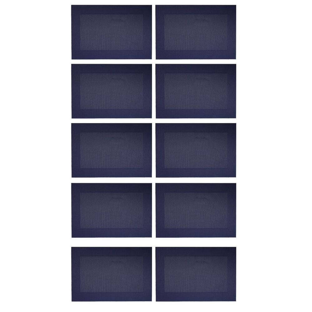 Kit 10 Lugar Americano Frame Decoração Multiuso Azul