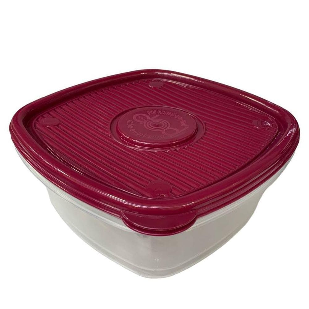 Conjunto 2 Potes Plasticos Plasutil Com 2Litros