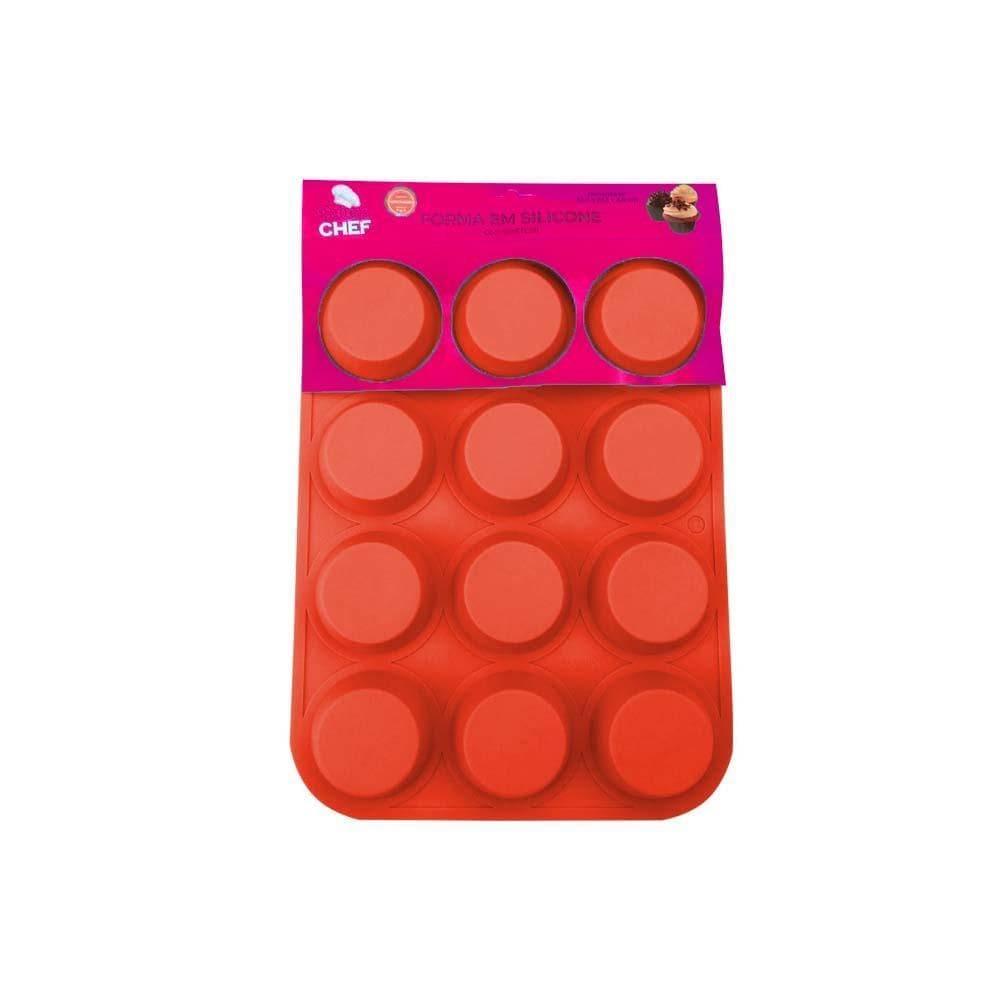 Forma De Cupcake Vermelha 7Cm - Gmetc20-Red