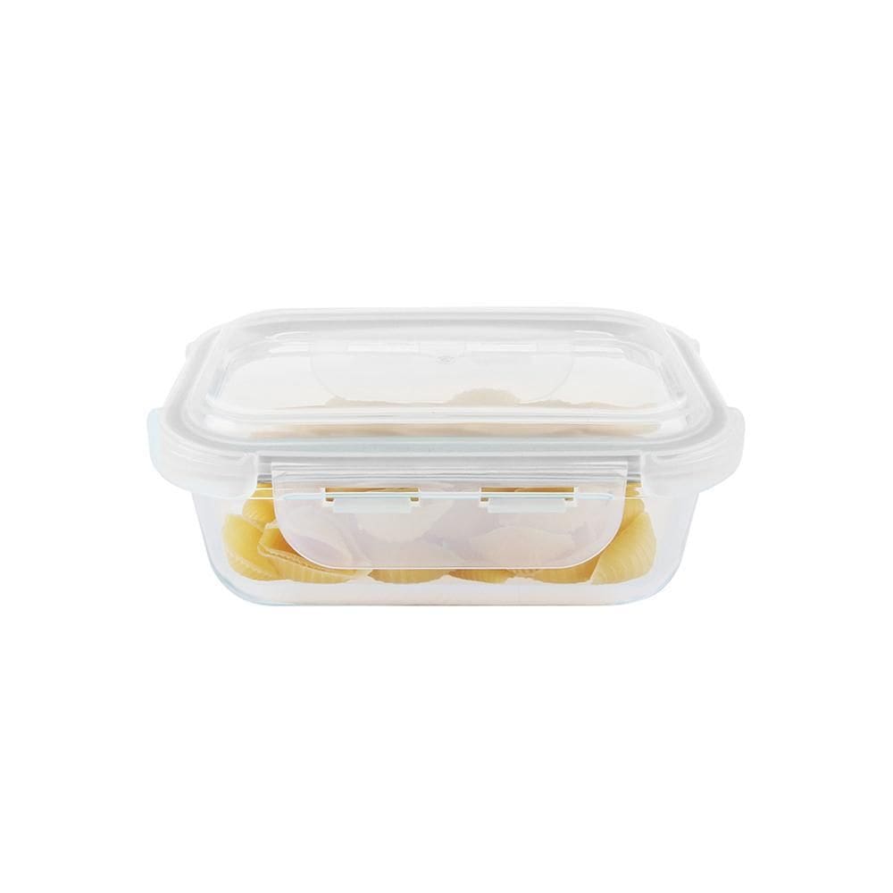 Pote Hermético Vidro Marmita Micro-Ondas Freezer 370Ml