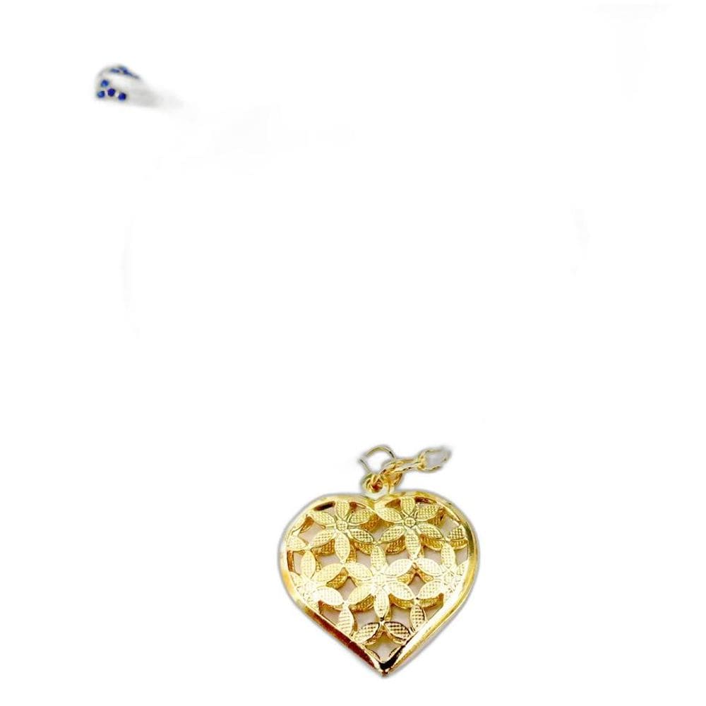 Pulseira Delicada Coração Aparecida Folheado A Ouro 18k