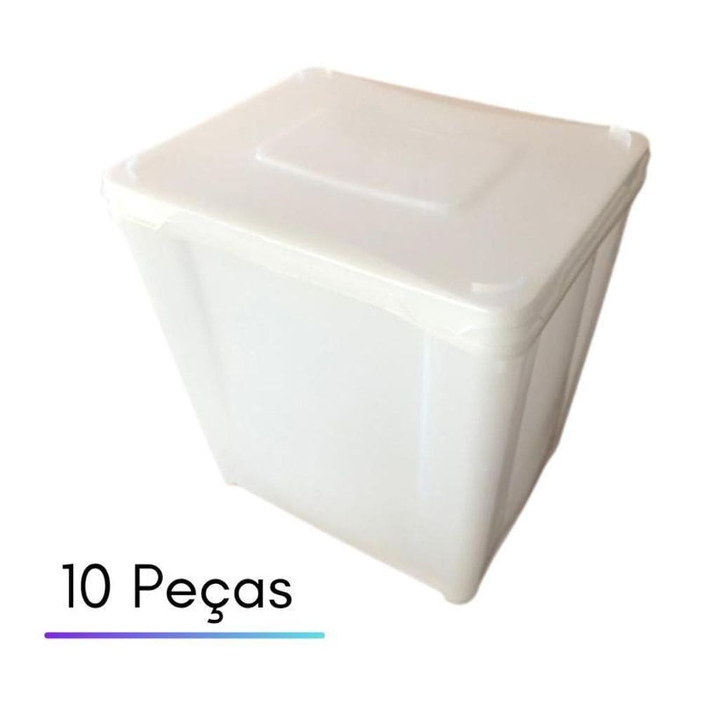 Potes Para Armazenar Na Geladeira 10Lts - Kit 10 Peças