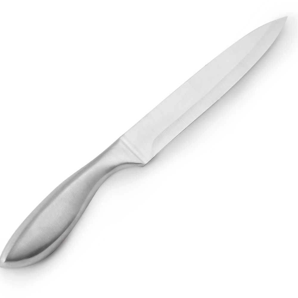 Faca Para Peixe E Legumes Cozinha Multiuso Inox 32Cm