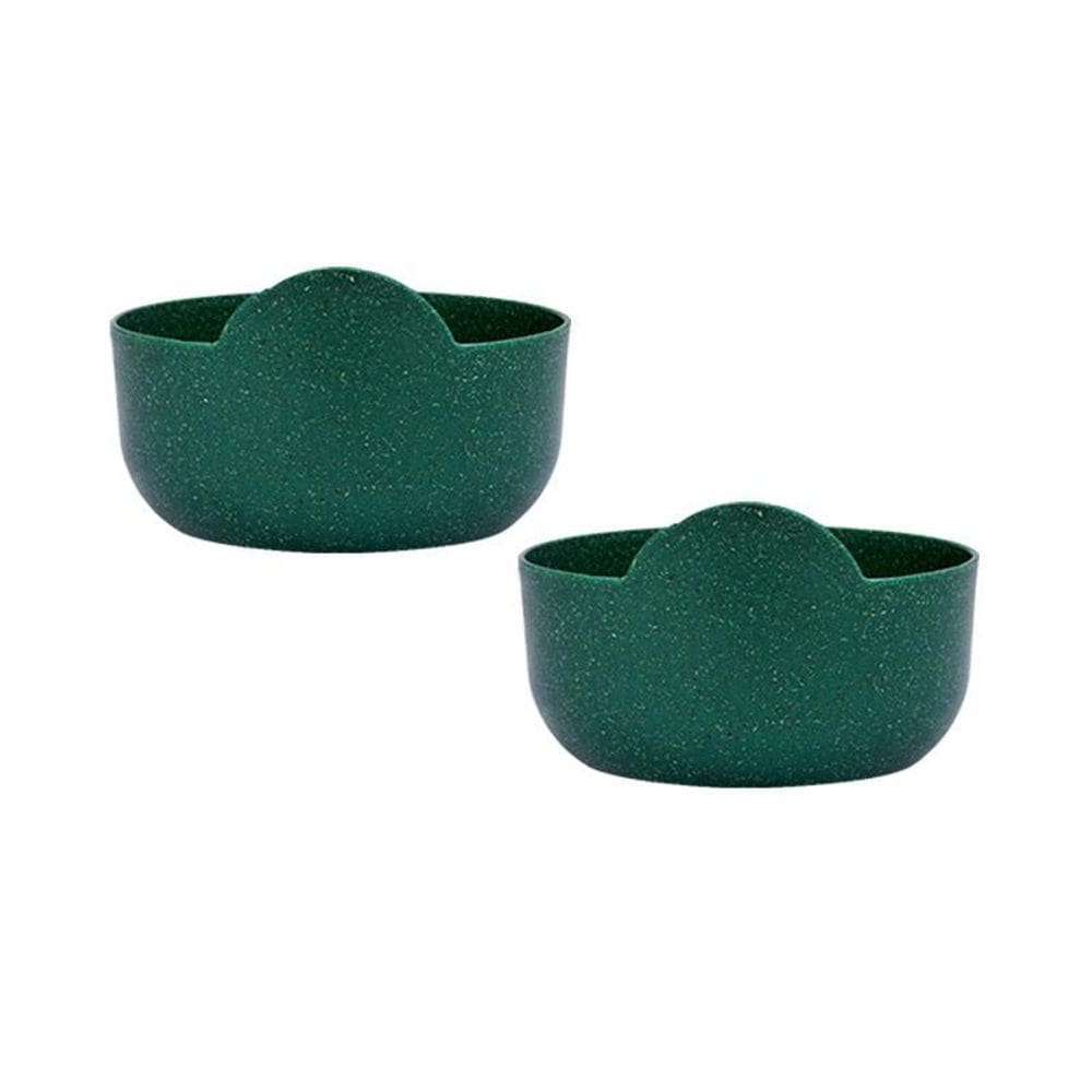 Kit 2 Super Bowl Fibra Madeira Green Colors Verde 475Ml
