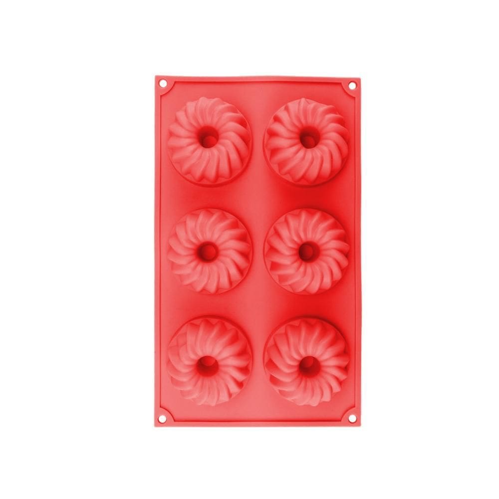 Forma De Bolo Suíça Vermelha 7Cm - Gmetc9-Red