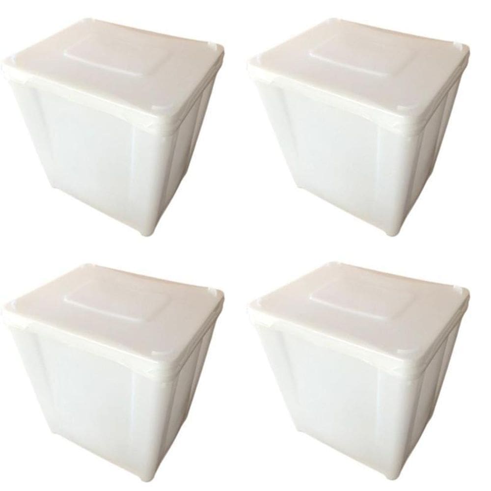 Pote De Fabrica Para Sorvete - Kit 04 Peças