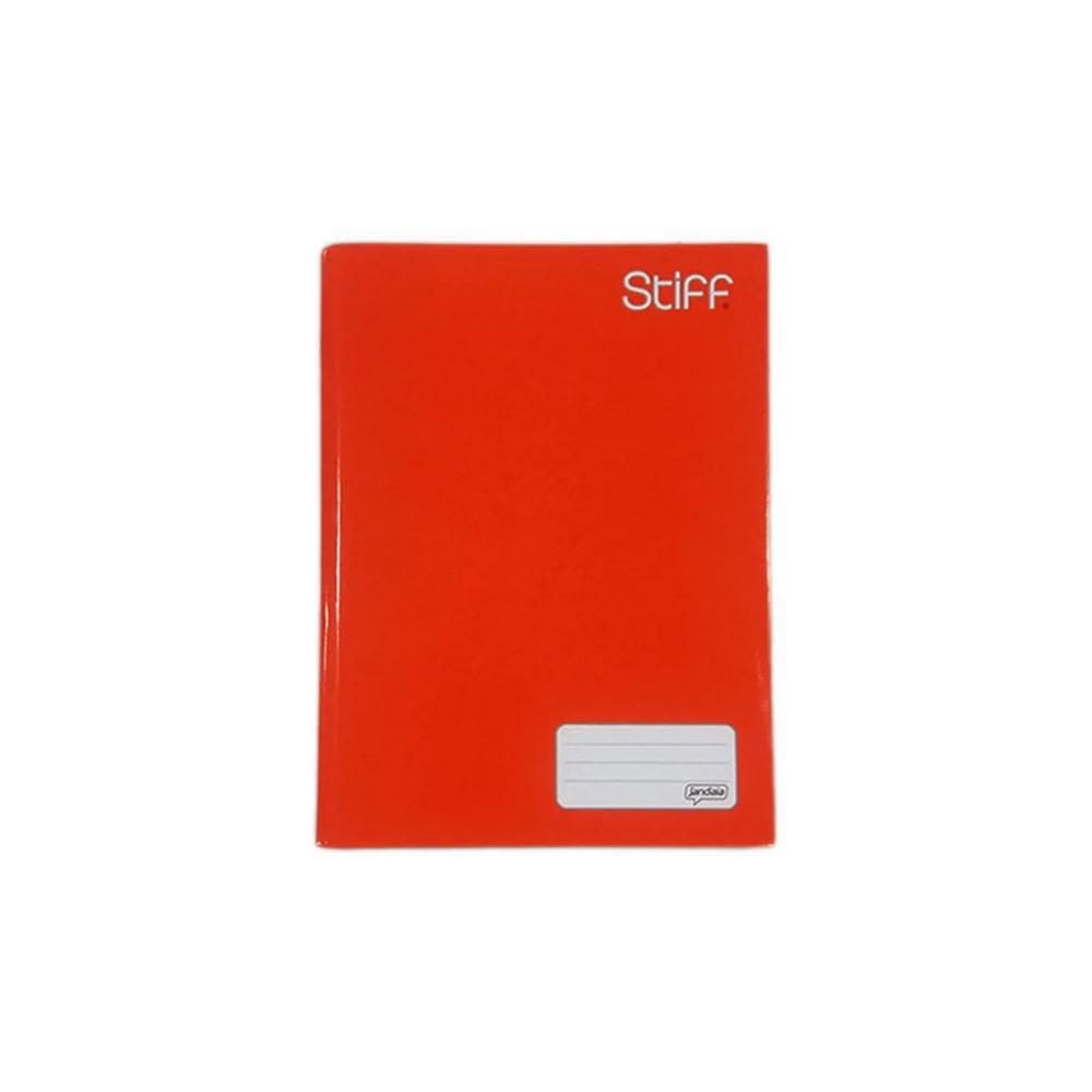 Caderno Grande Brochura Capa Dura 80 Folhas Vermelho Jandaia