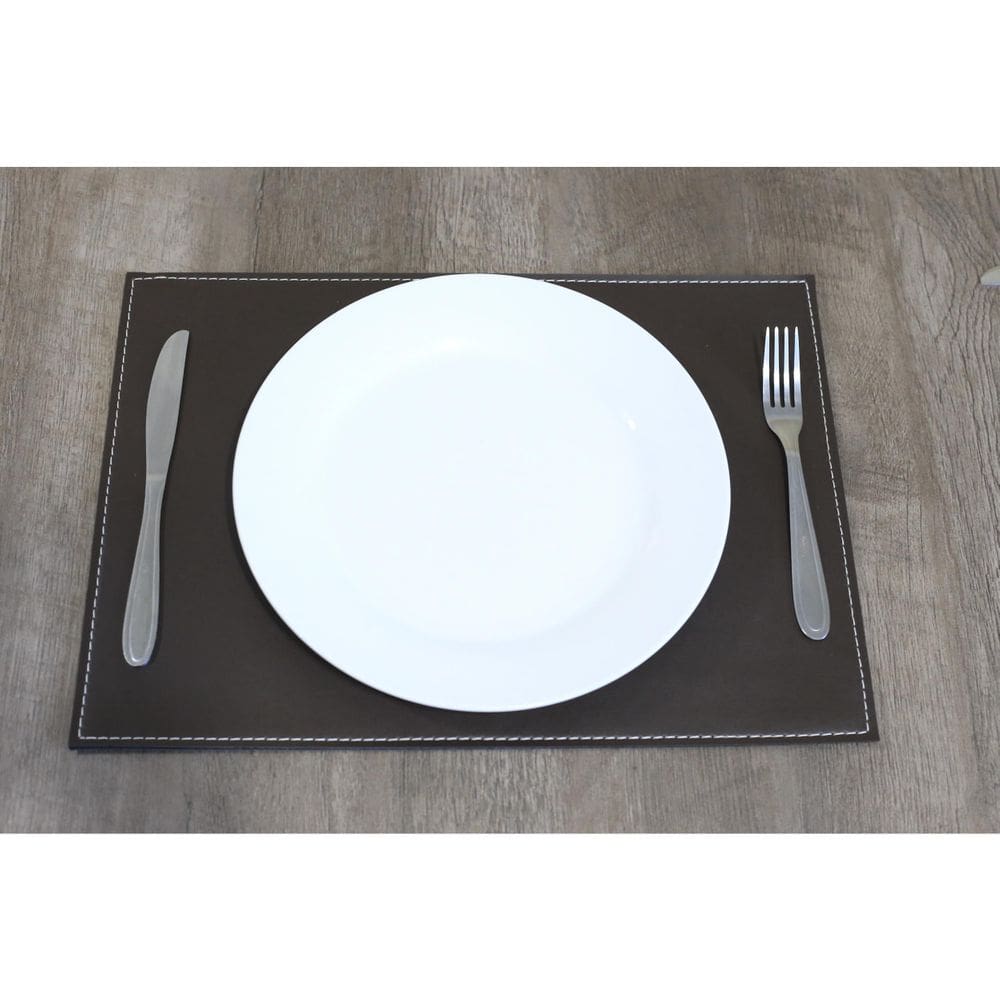 Jogo Americano Couro Sintético Dupla Face 10 Unidades