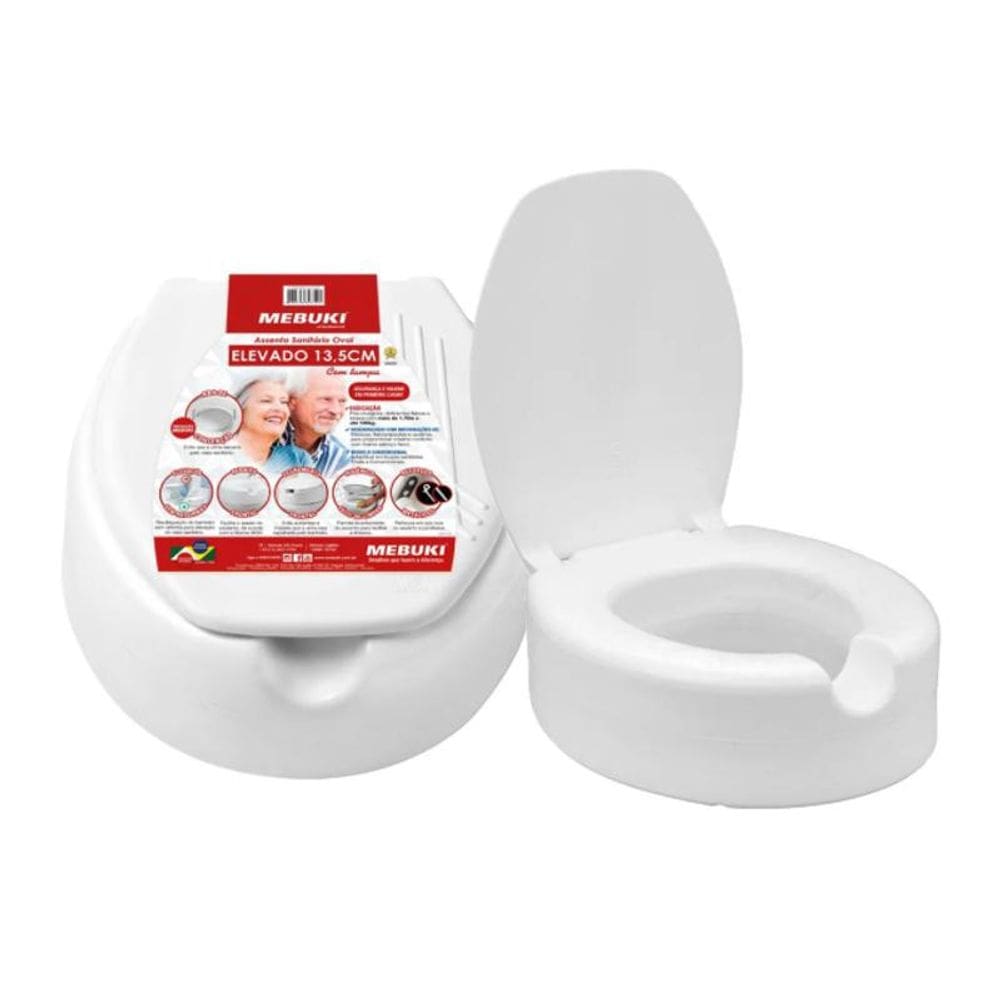 Assento De Vaso Elevado 13,5Cm Conforme Nbr 9050