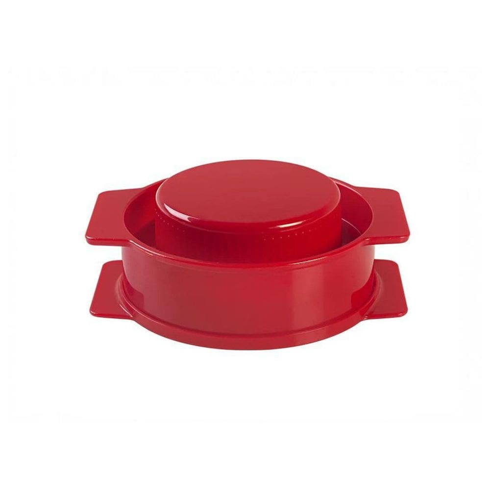 Molde Modelador Para Hamburguer Recheado 11,3 cm Vermelho