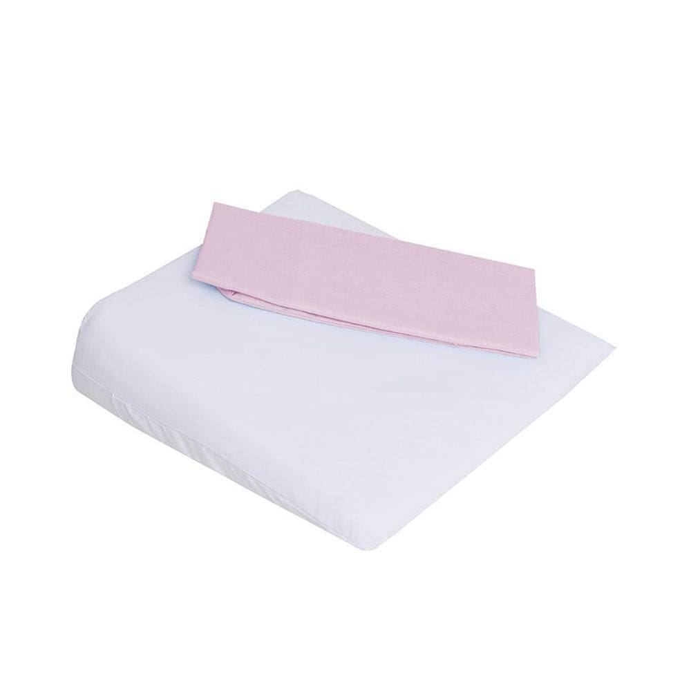 Travesseiro Confort Para Carrinho 30Cmx30Cmx8Cm Com Fronha Extra Rosa Papi