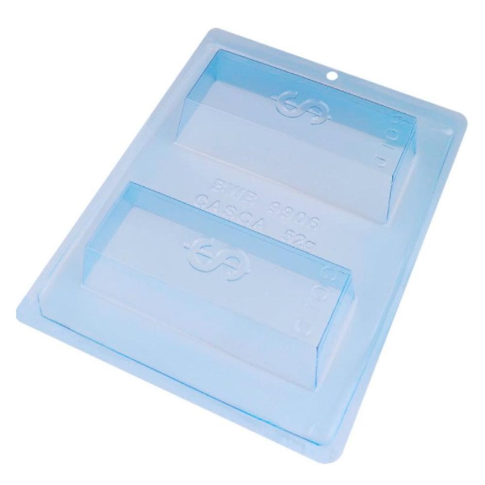 Forma De Chocolate Silicone Bwb Barra De Ouro Cod9906