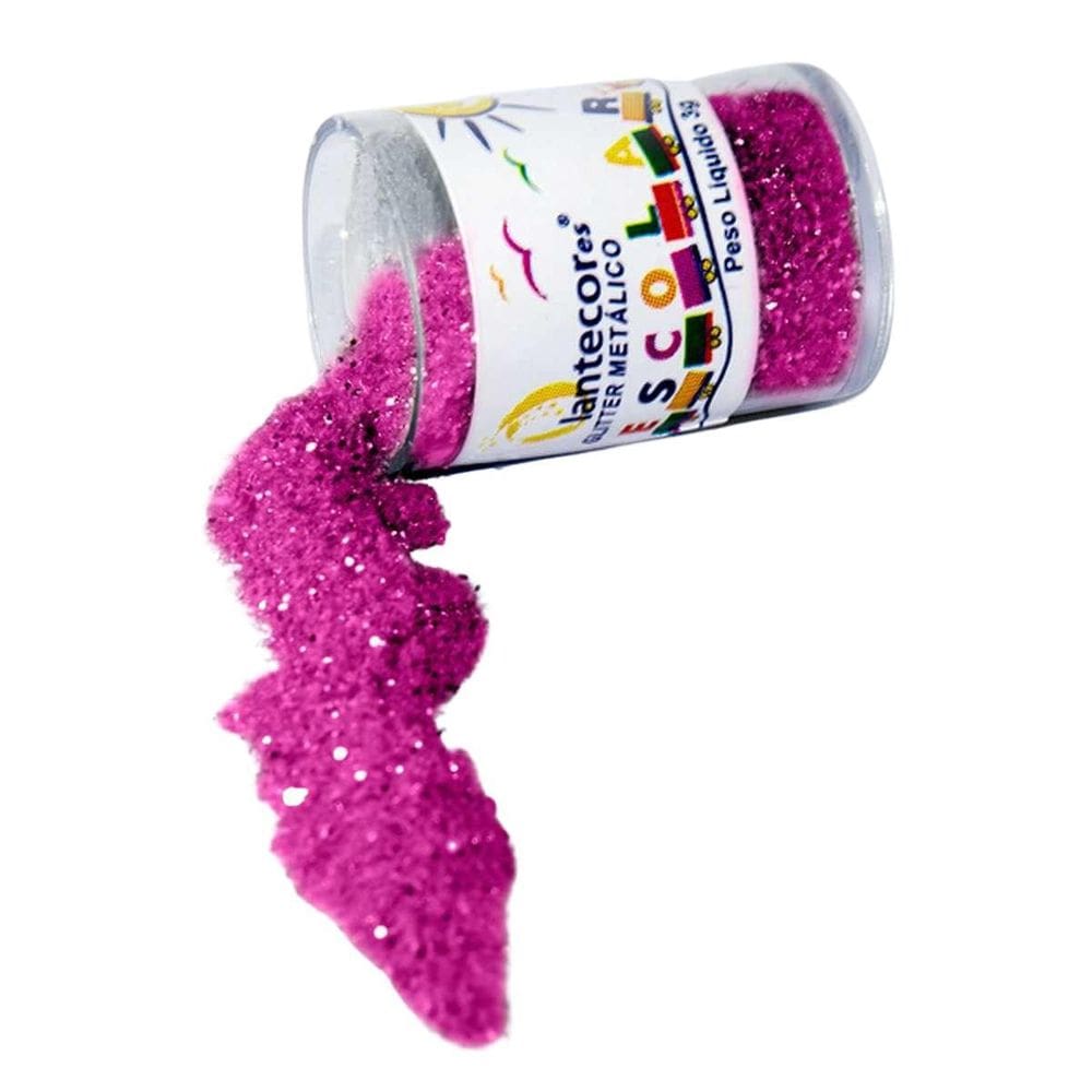 Glitter Metalizado Lantecor Pink Potes 3G