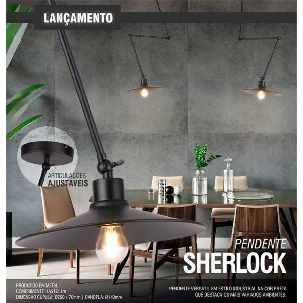 Pendente Sherlock Preto