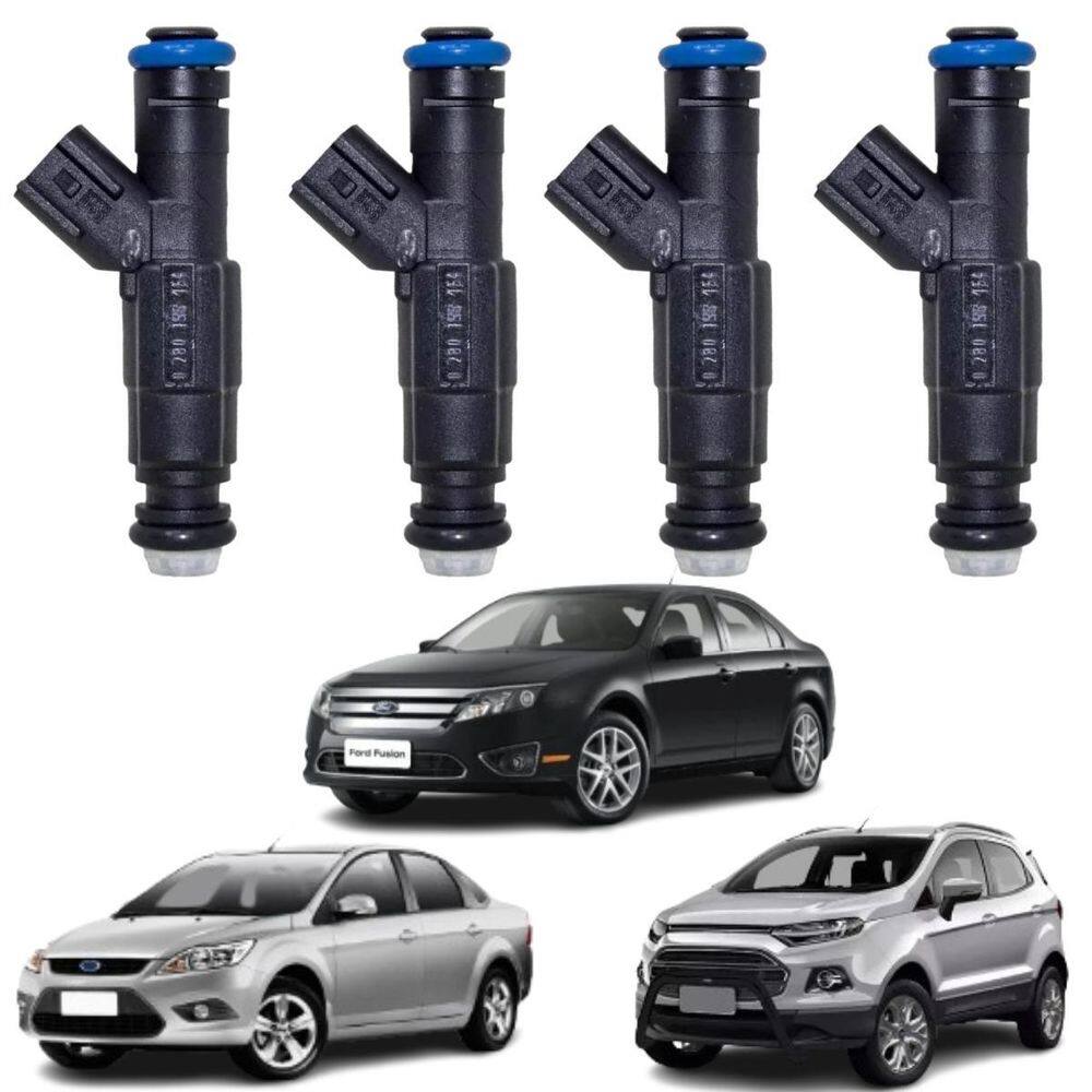4 Bicos Injetor Ford Focus Ecosport Fusion 2008 A 2017 Bosch