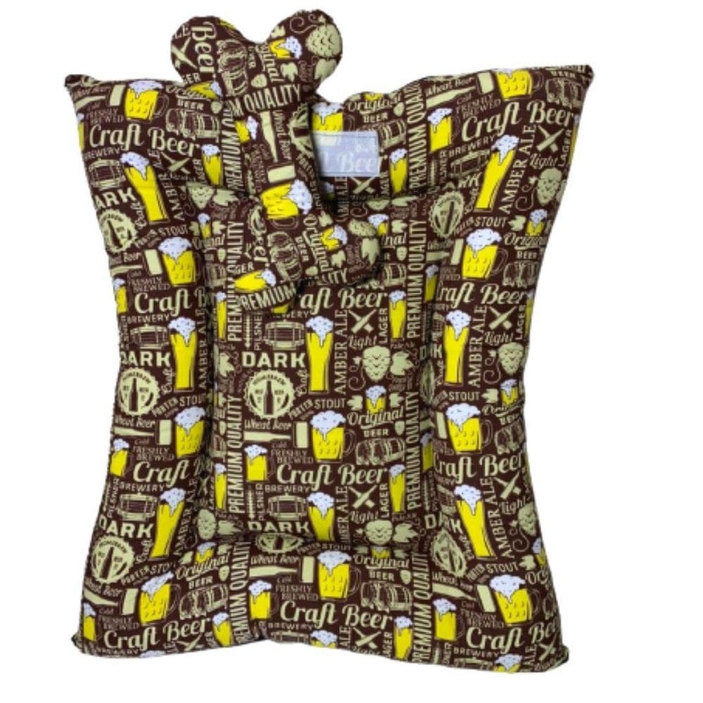 Almofadão Nica Ossinho Para Cães E Gatos - Marrom