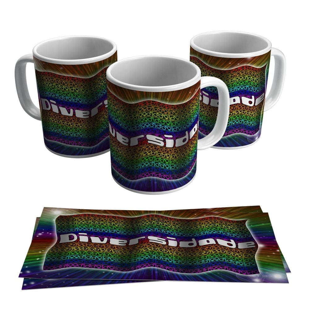 Caneca Lgbt Diversidade Causa Gay Movimento 325ml