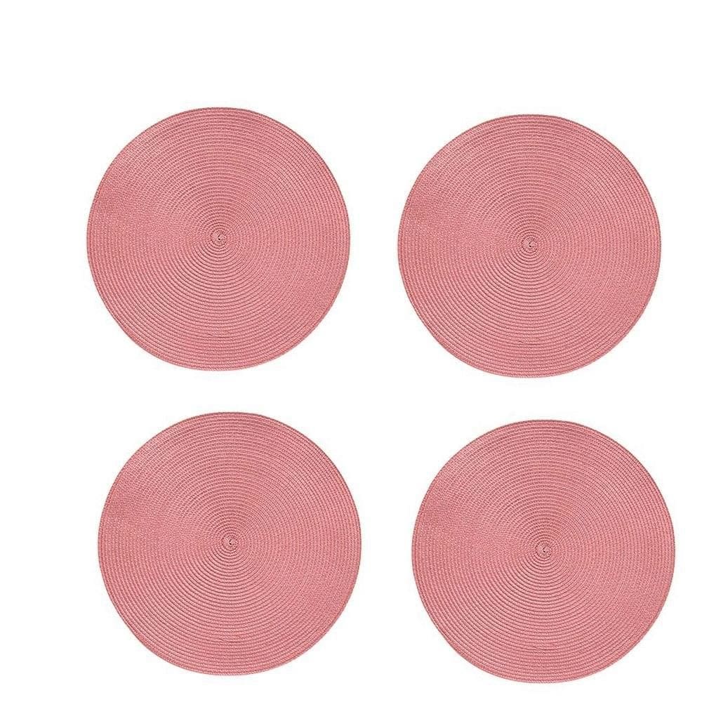 Jogo Americano Redondo - 4 Unidades -  Rose Moderno