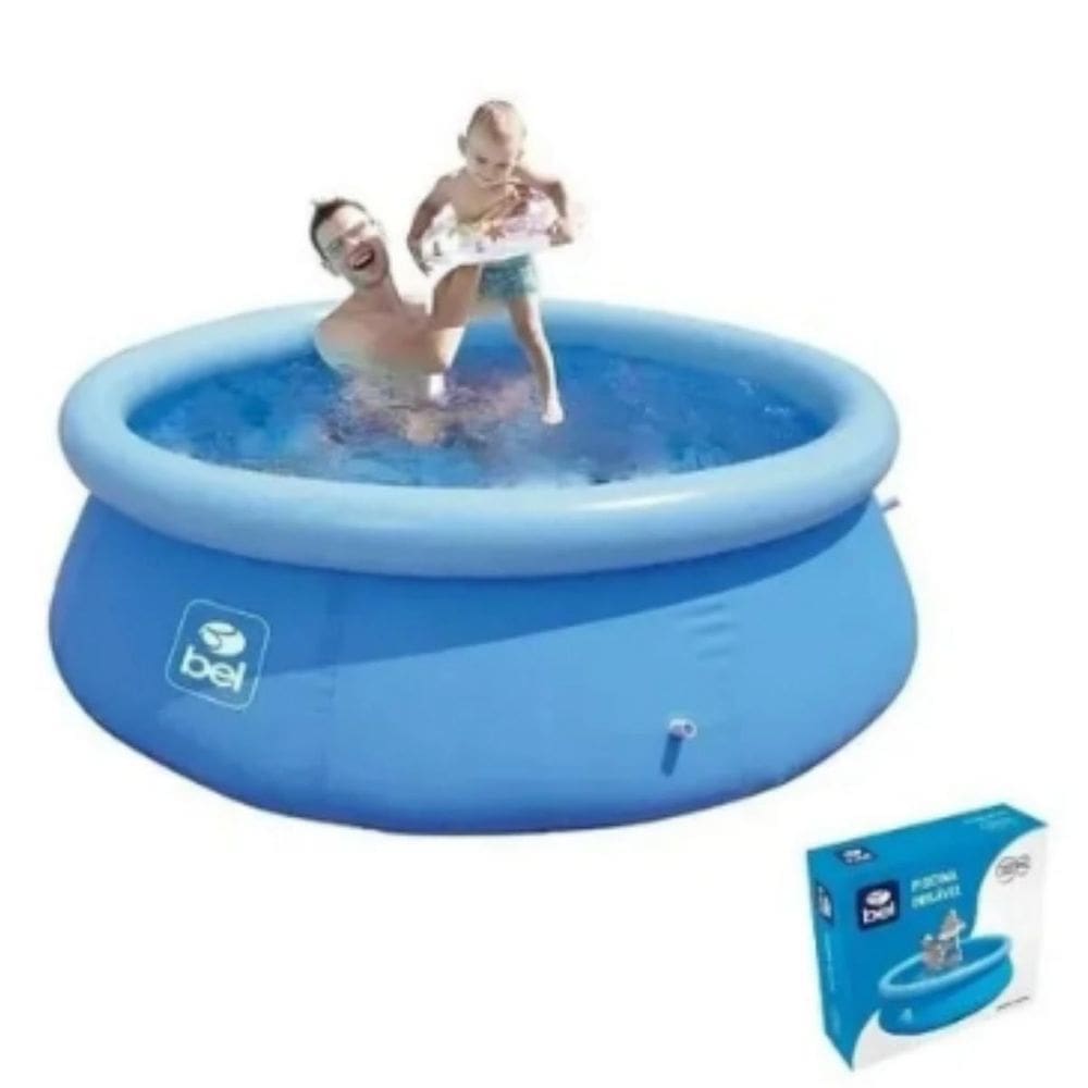 Piscina Redonda Inflável 1000 L 1,68 M X 51Cm Bel Lazer Azul
