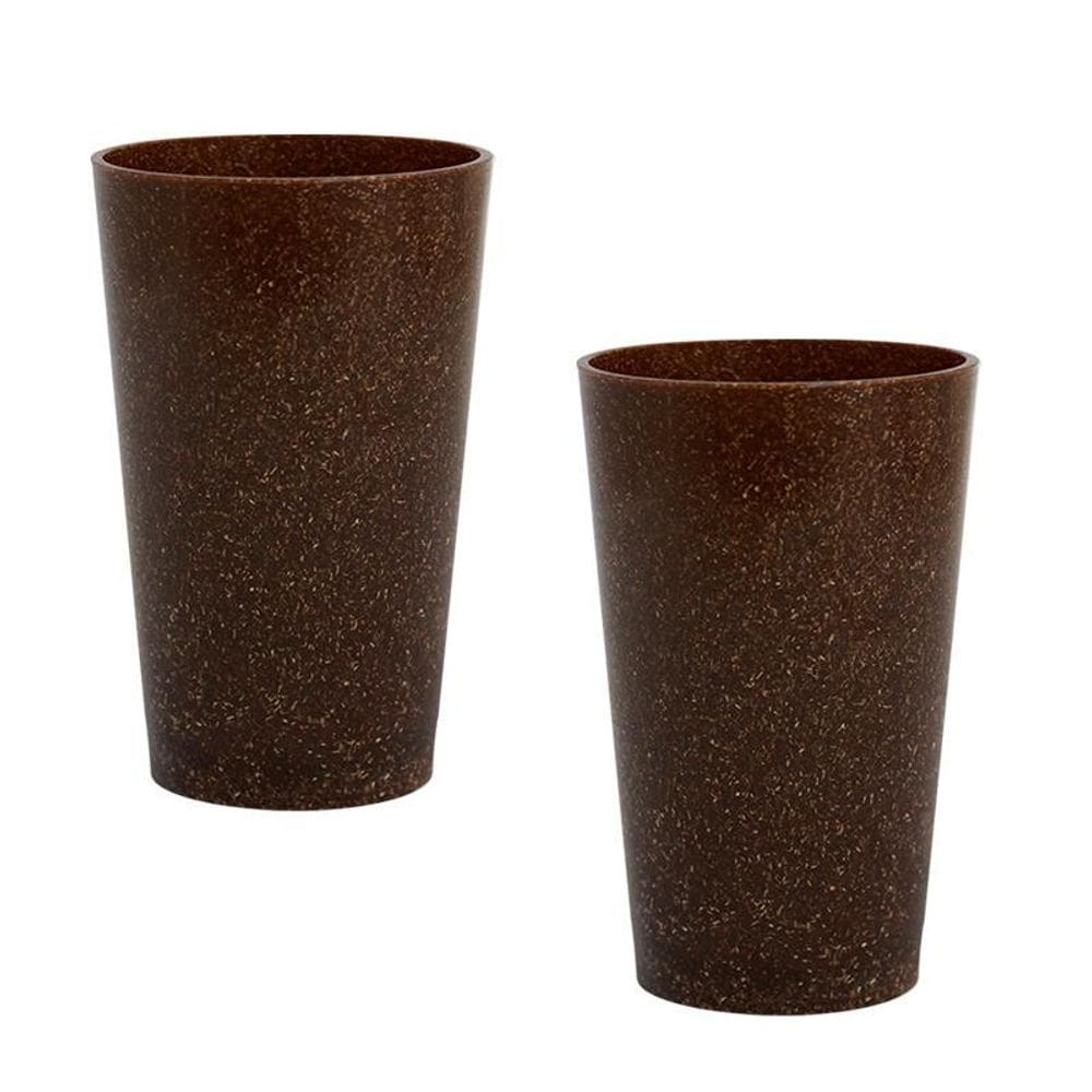 Kit 2 Copos Cancun Fibra Coco Green 320Ml