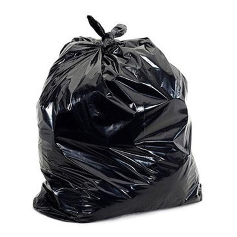 Kit Com 100 Sacos De Lixo Preto Com Capacidade De 60 Litros