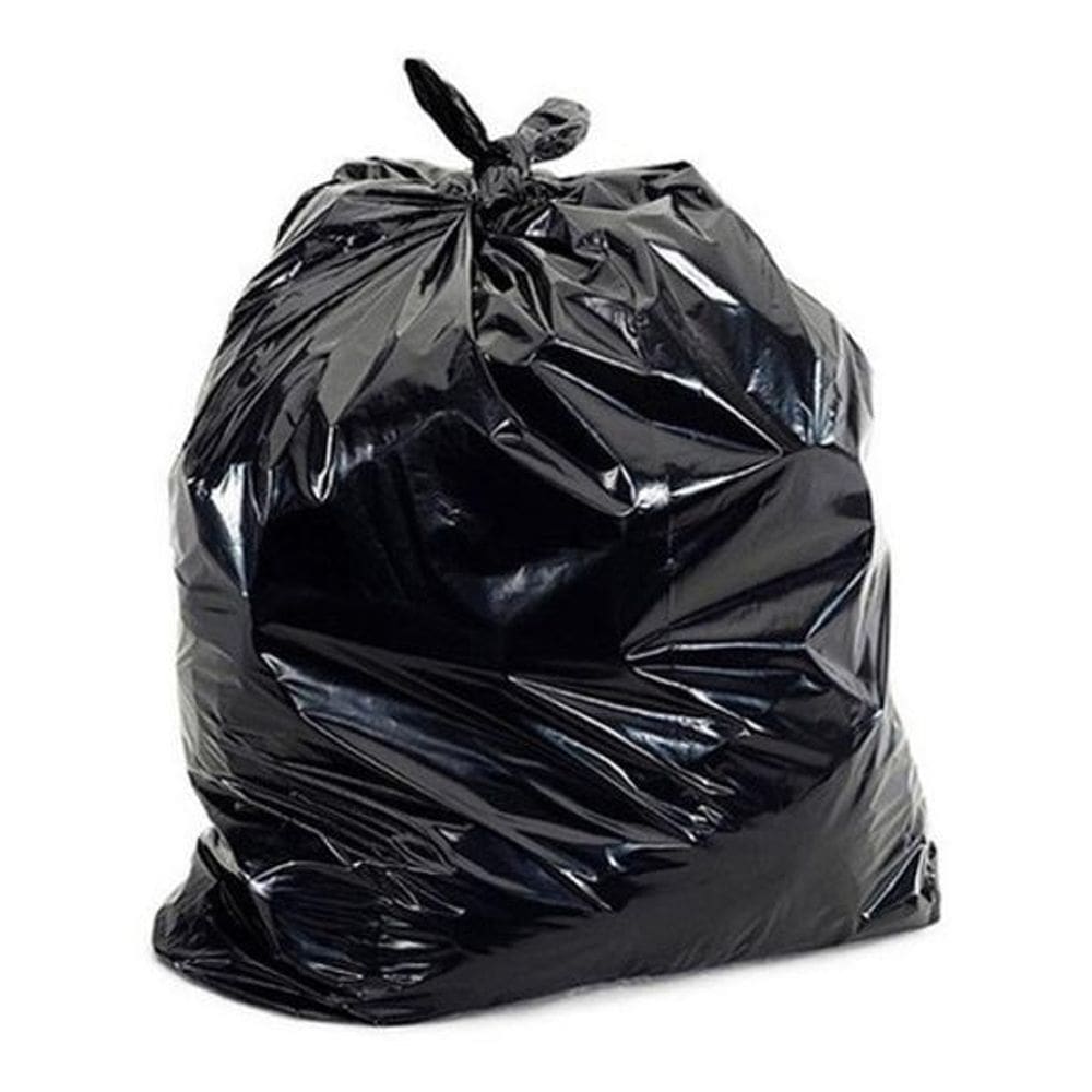 Kit Com 100 Sacos De Lixo Preto Com Capacidade De 20 Litros