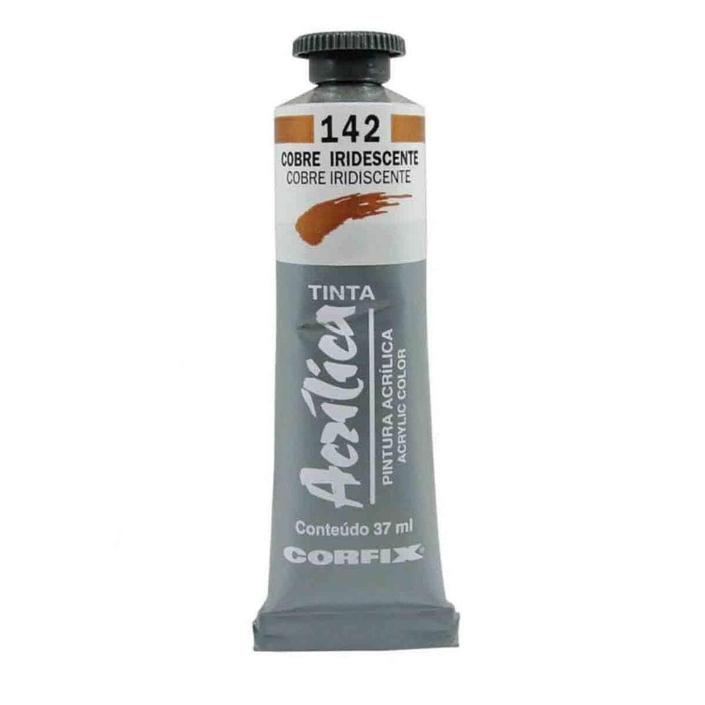 Tinta Acrilica Corfix Metalica 142 Cobre Iridescente 37Ml