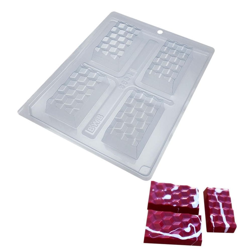 2 Formas Mini Tablete 3D Chocolate Bwb Ref 9904