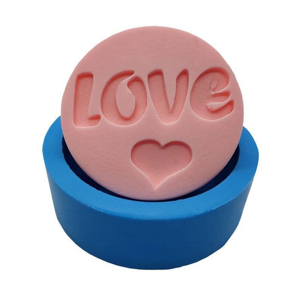 Molde De Silicone Sabonetes Caseiros Modelo Love Artesanal