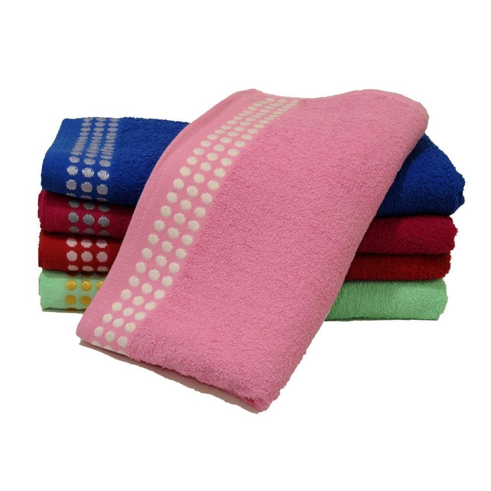 Kit Duas Toalhas De Banho 100% Algodão 1,50M Rosa