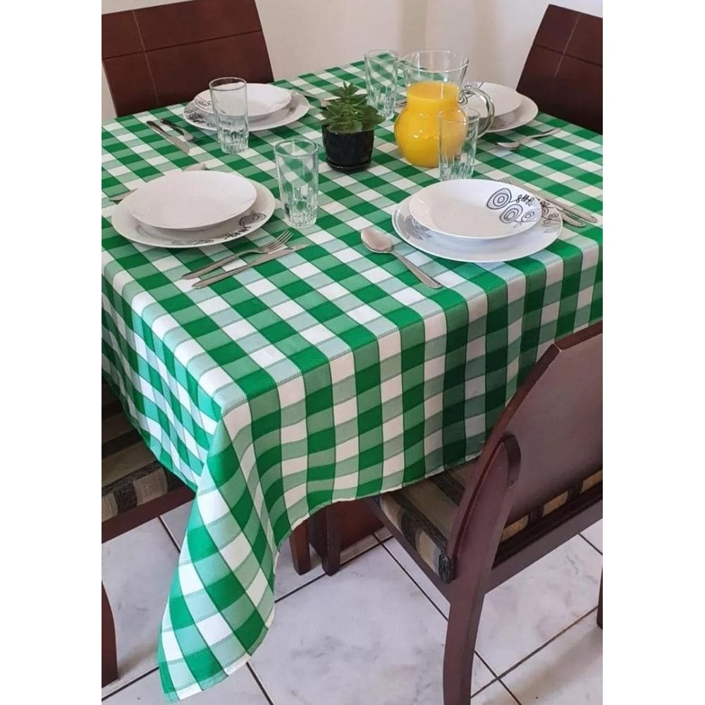 Toalha De Mesa Xadrez Italiana 8 Lugares Restaurante Cantina