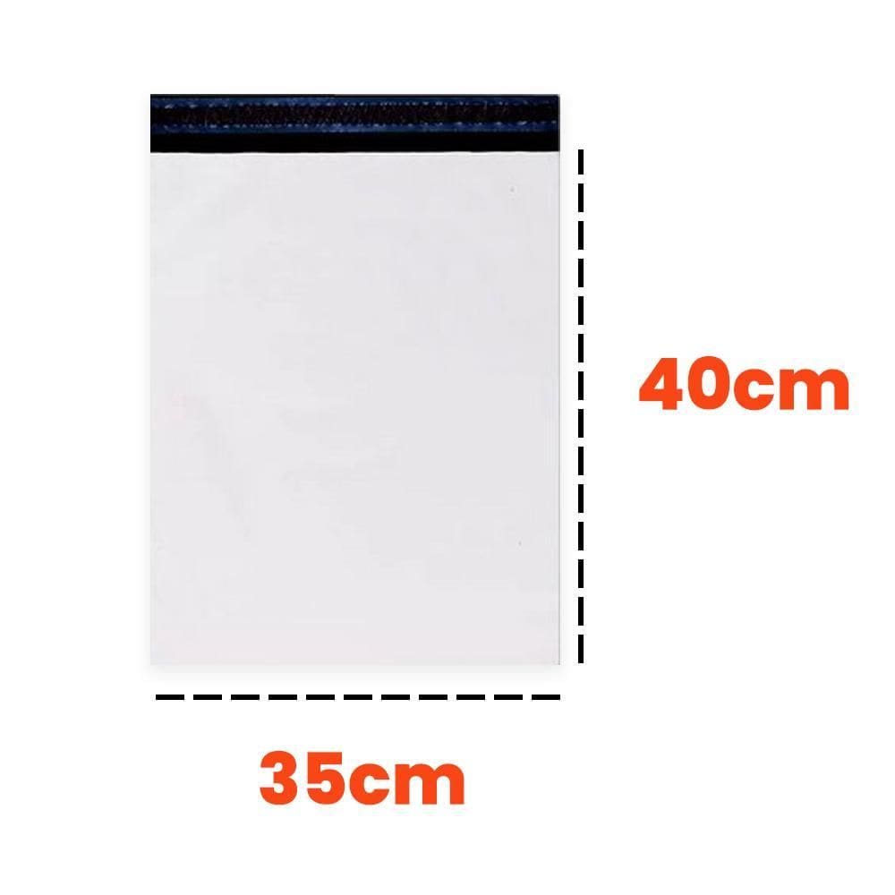 Saco Plástico Lacre 35X40 Branco Kit 500 Un