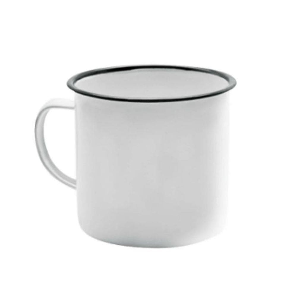 Caneca Esmaltada Branca