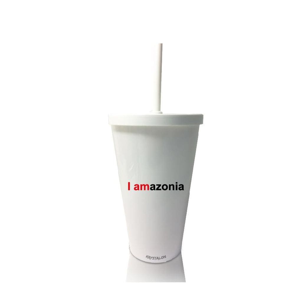 Jogo 4 Copos Com Tampa E Canudo Eco I Amazonia
