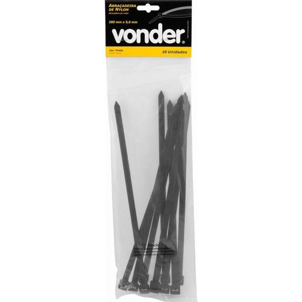 Abrac De Nylon 280x9,0 Preta Conjunto Com 10 Peças Vonder