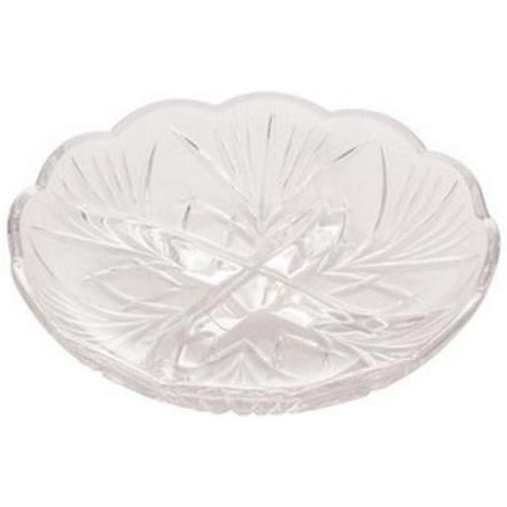 Petisqueira 4 Divisórias De Cristal Alberta Lyor - 18,5X4Cm
