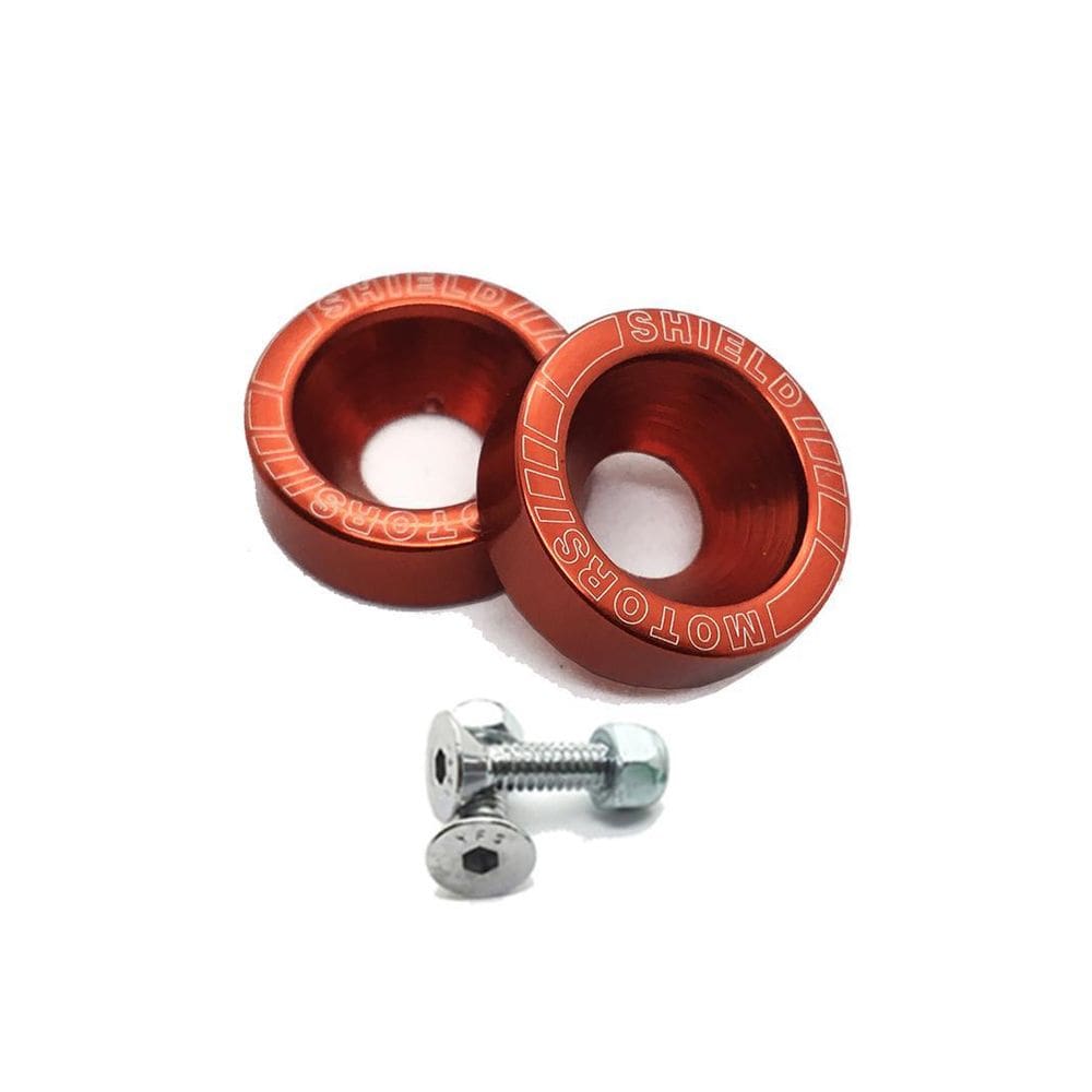 Kit Parafuso E Arruela De Placa Decorativo - Vermelho