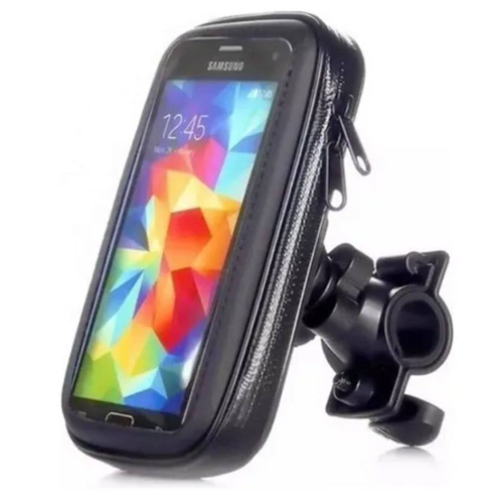 Suporte de Celular de Moto e Bicicleta até 6.6`` Capa Impermeável