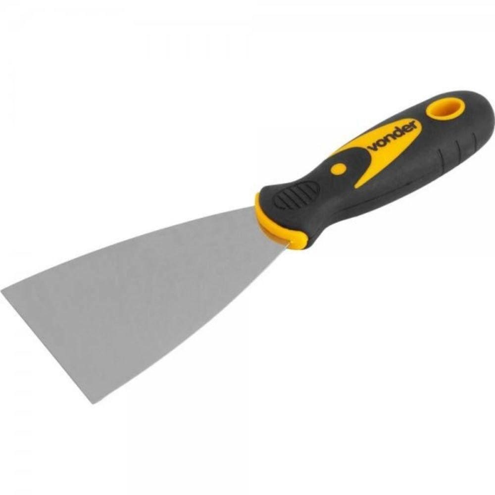 Espátula Betumadeira Lisa 3`` - 7,6 Cm Aço Cabo Pvc Emborrachado Anatômico Vonder